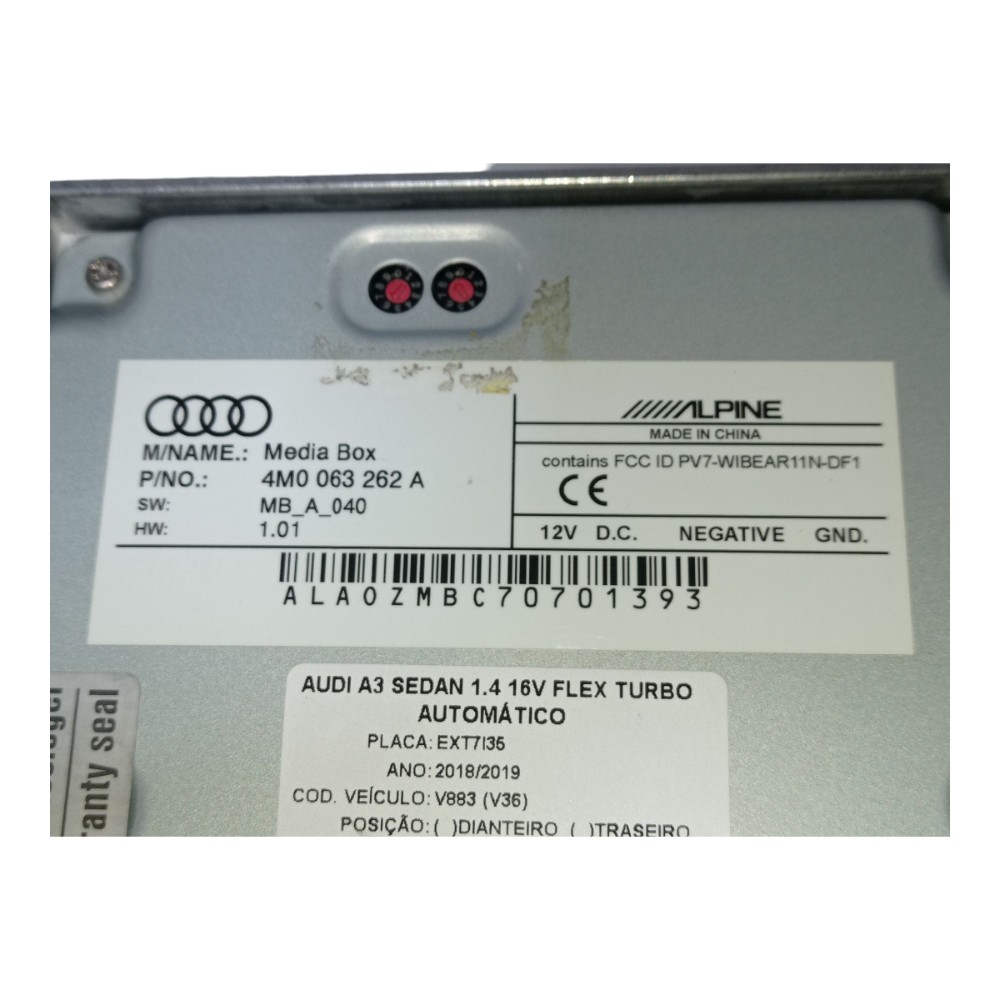 Modulo Media Box Audi A3 Sedan 1.4 Turbo Aut 2019 4