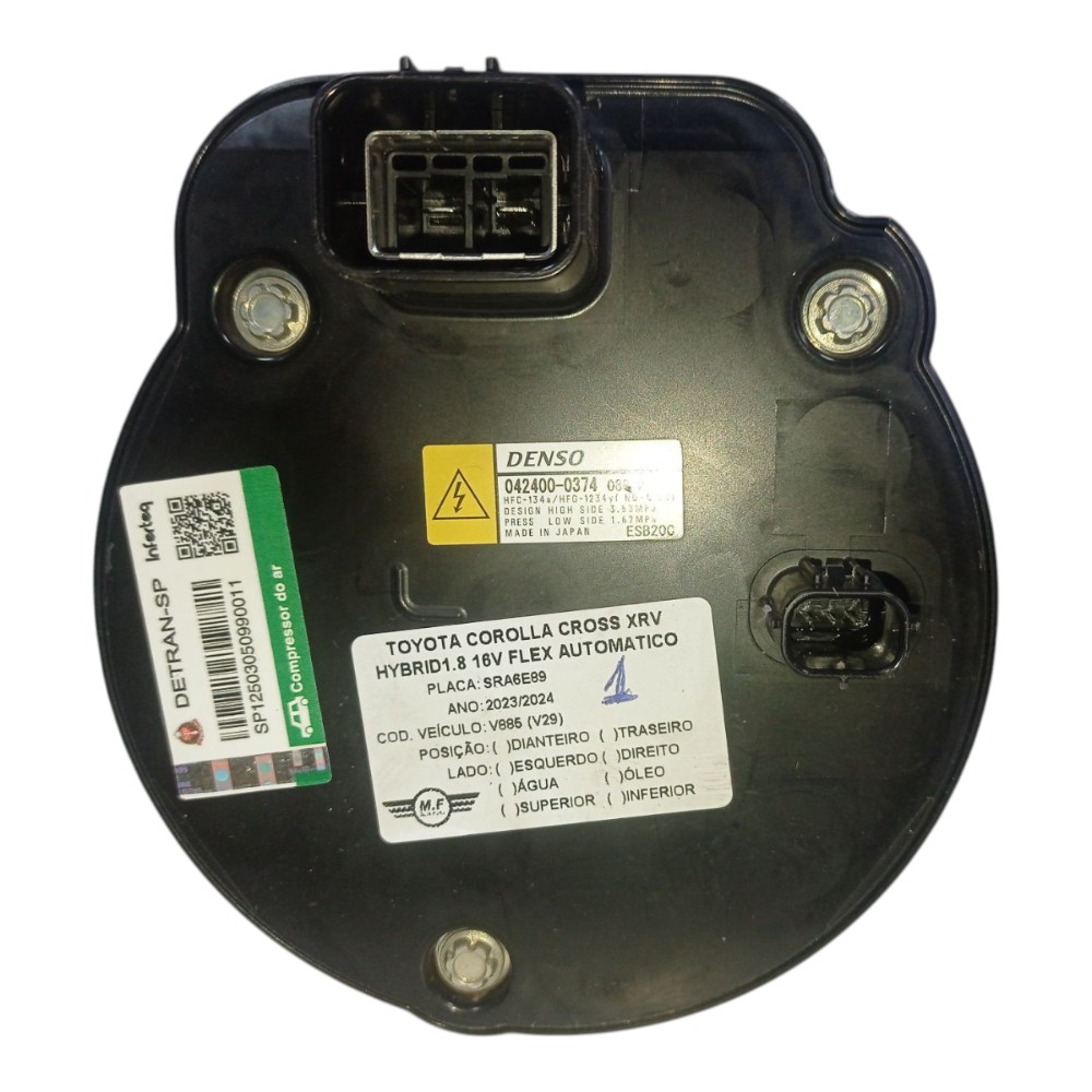 COMPRESSOR AR TOYOTA COROLLA CROSS XRV 2024 5