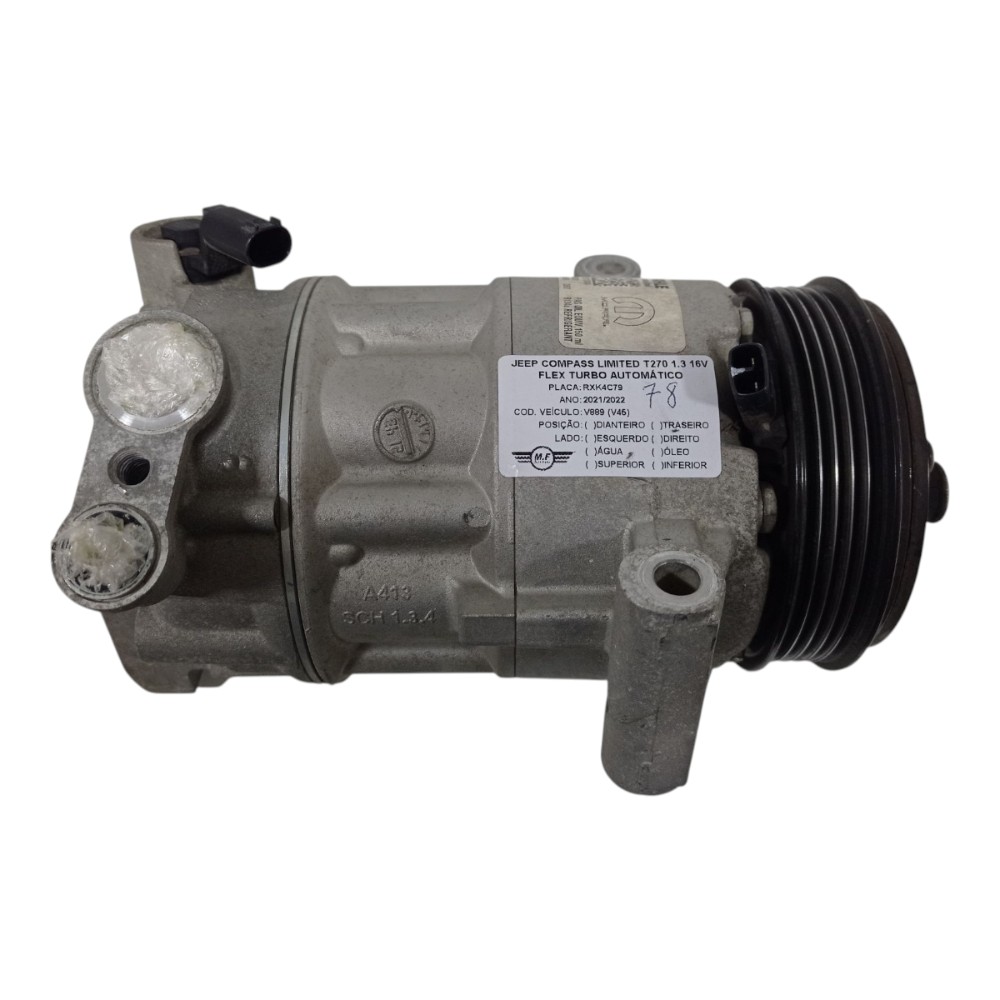 Compressor Ar Condicionado Jeep Compass Limited 1.3 2022