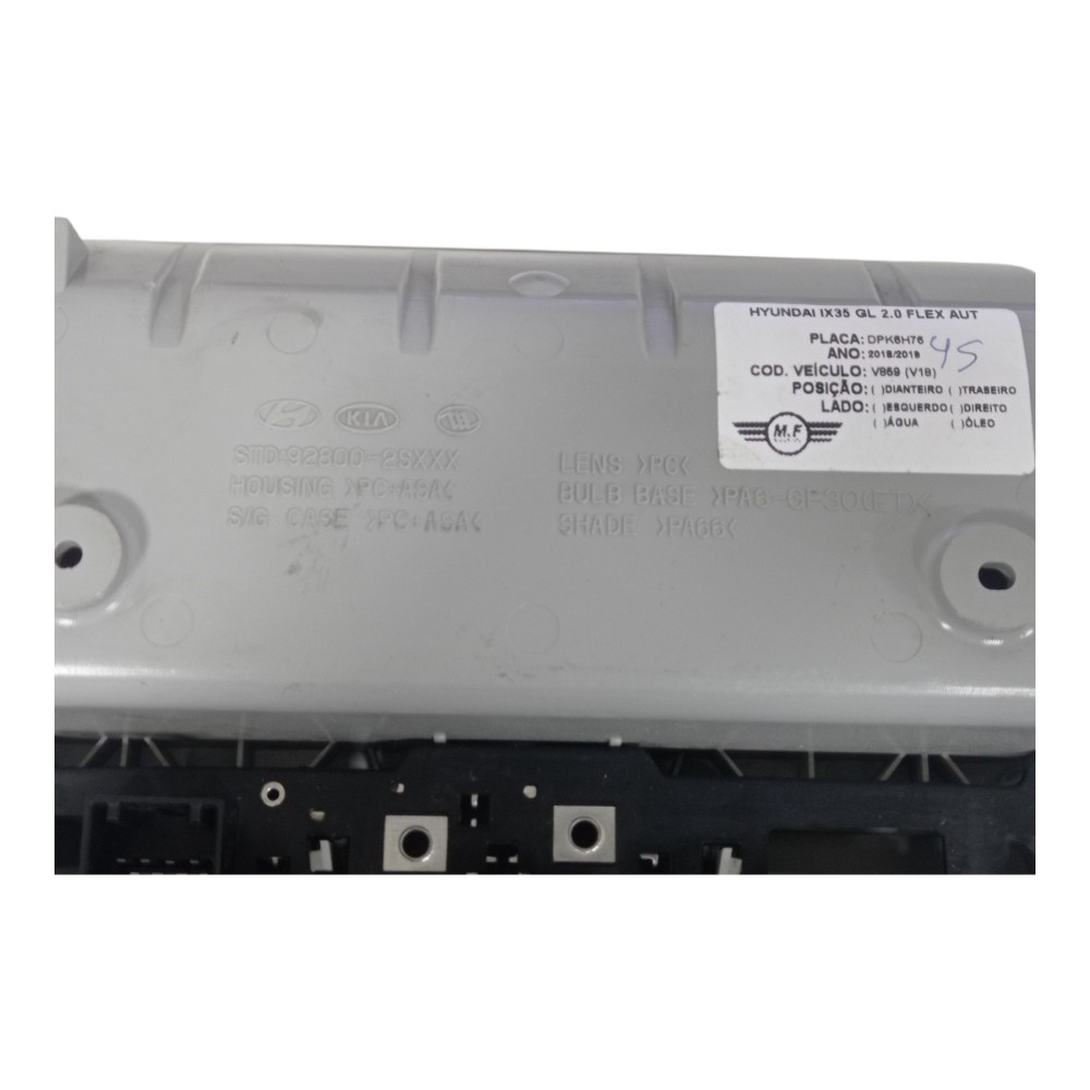 Luz Teto Com Porta Óculos Hyundai Ix35 Gl 2.0 Aut 2019 5