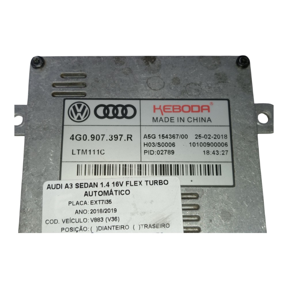 Módulo Reator Farol Xenon Esquerdo Audi A3 Sedan 1.4 2019 4
