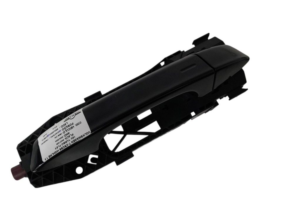 Macaneta Externa Porta Diant Direita Volkswagen Tcross 2024 – Preto – Dianteira 1