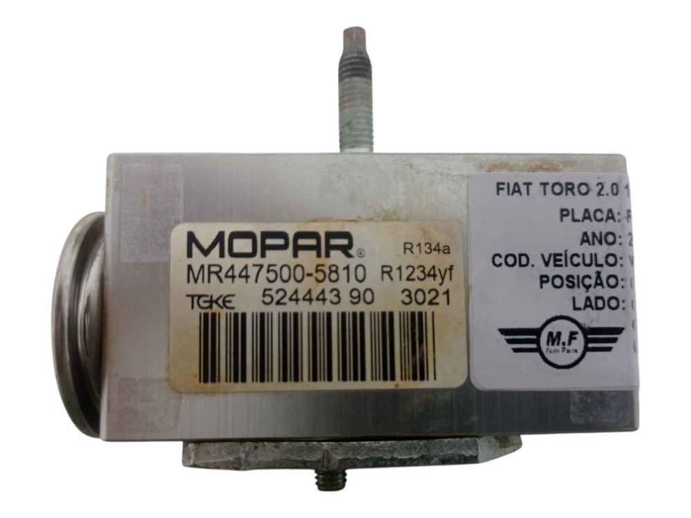 Válvula Expansao Ar Fiat Toro 2.0 Turbo Diesel 4×4 Aut 2022