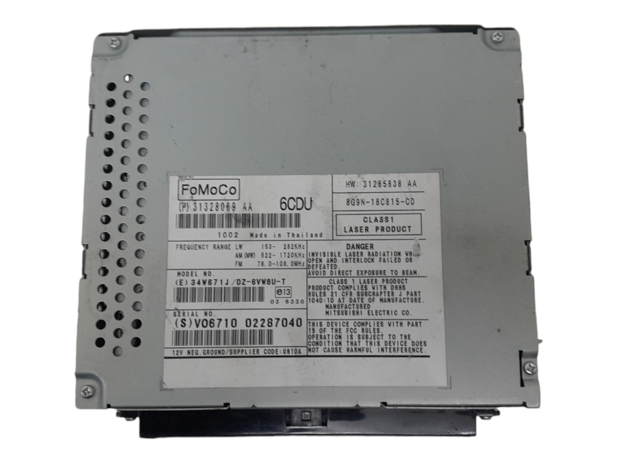 Central Radio Som Original Volvo Xc60 T6 Dynamic 2010 4