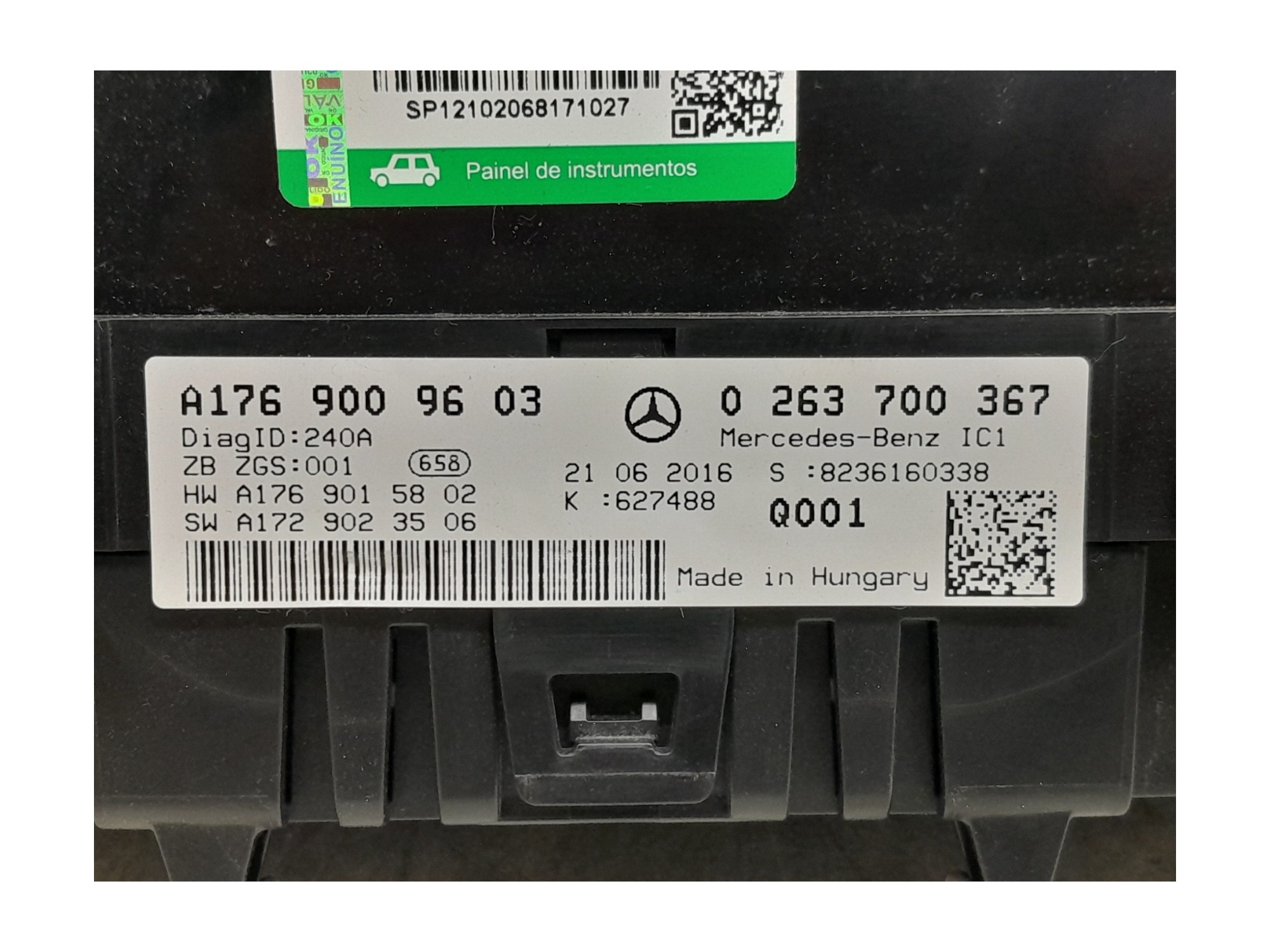 Painel De Instrumento Mercedes A200 2017  – Preto 6