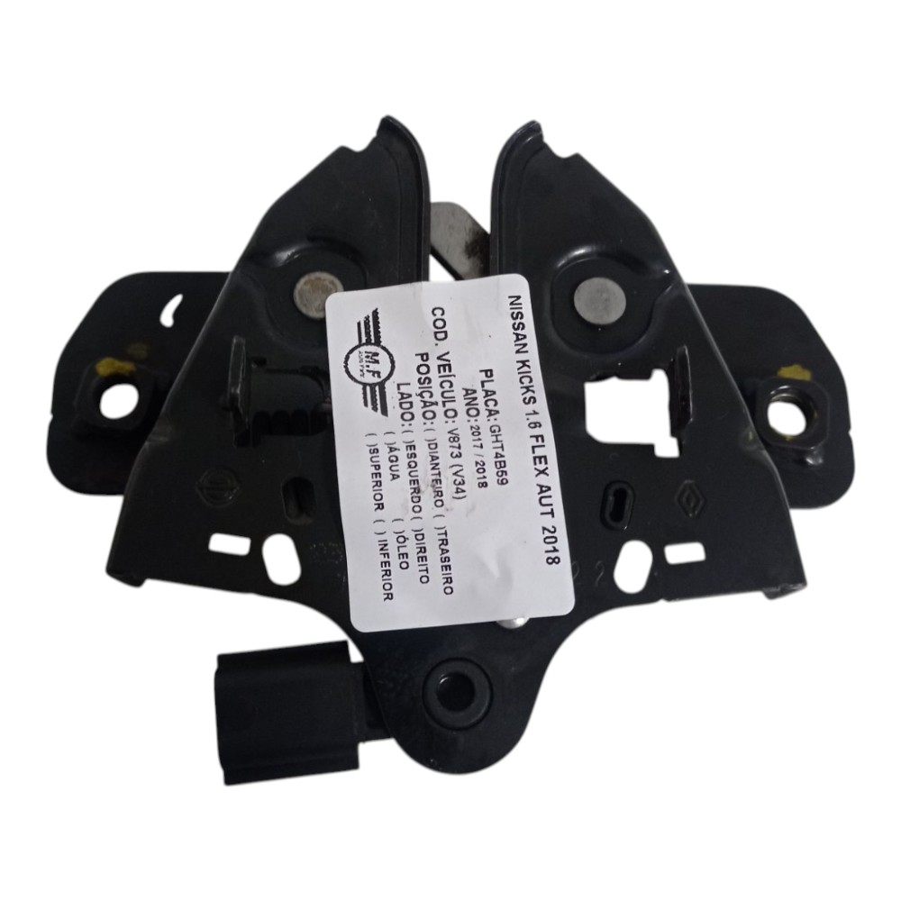 Fechadura Capo Nissan Kicks Sv 1.6 16v Flex Aut 2018 4