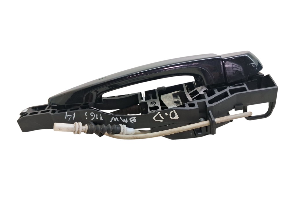Macaneta Externa Porta Dianteira Direita Bmw 116i 2014 Preto Dianteira 3