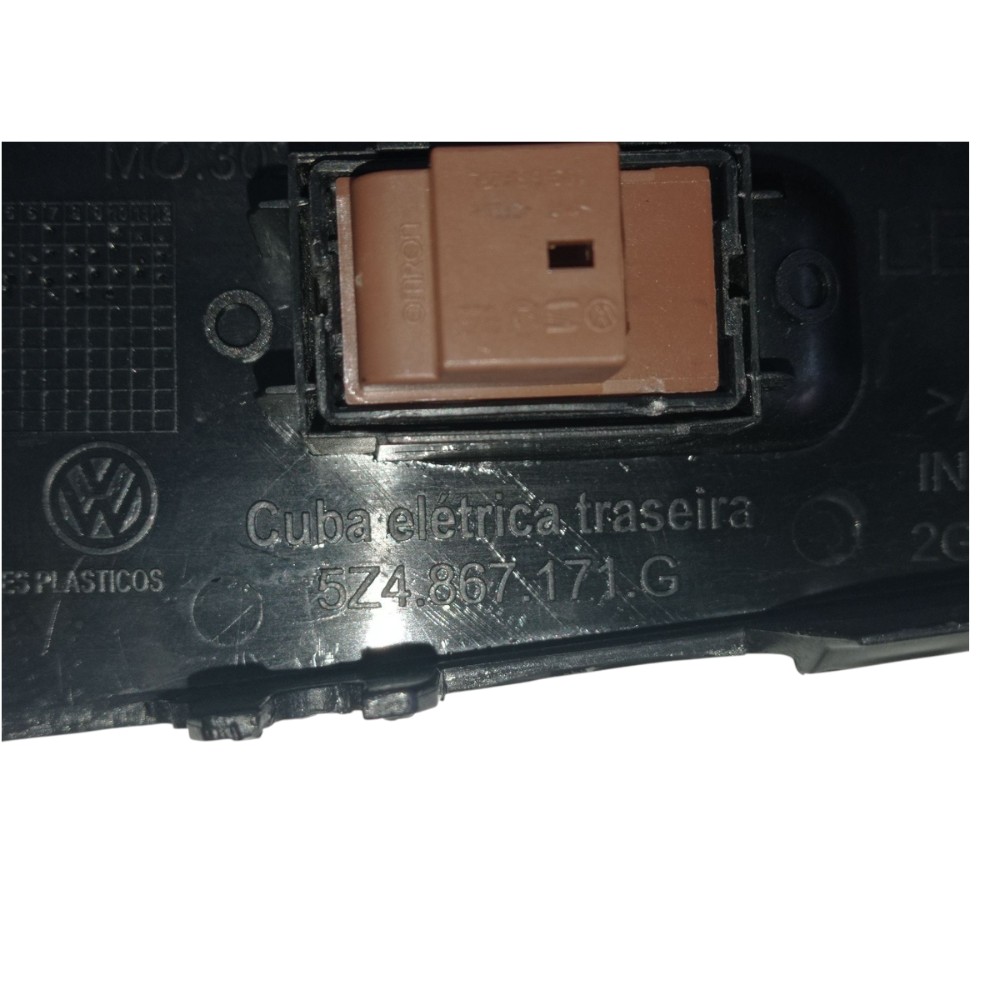 Botao Vidro Traseiro Esquerdo Volkswagen Fox Msi 1.6 2015 4