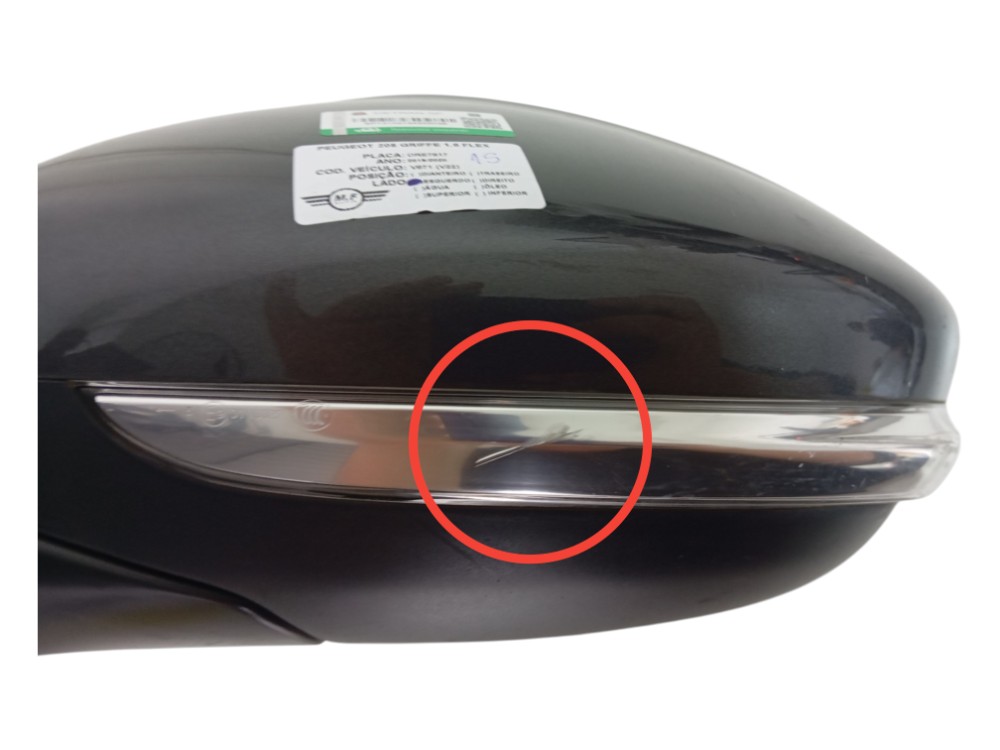 Retrovisor Esquerdo Peugeot 208 Griffe 1.6 Flex Aut 2020 9