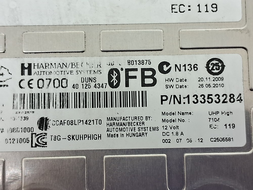 Modulo Bluetooth Chevrolet Cruze Lt 2012 8