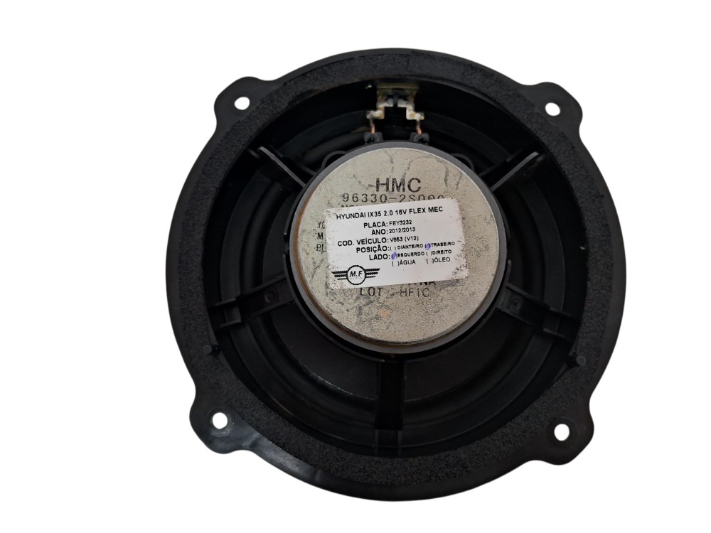 Alto Falante Porta Traseira Esquerda Hyundai Ix35 2013 Preto 2
