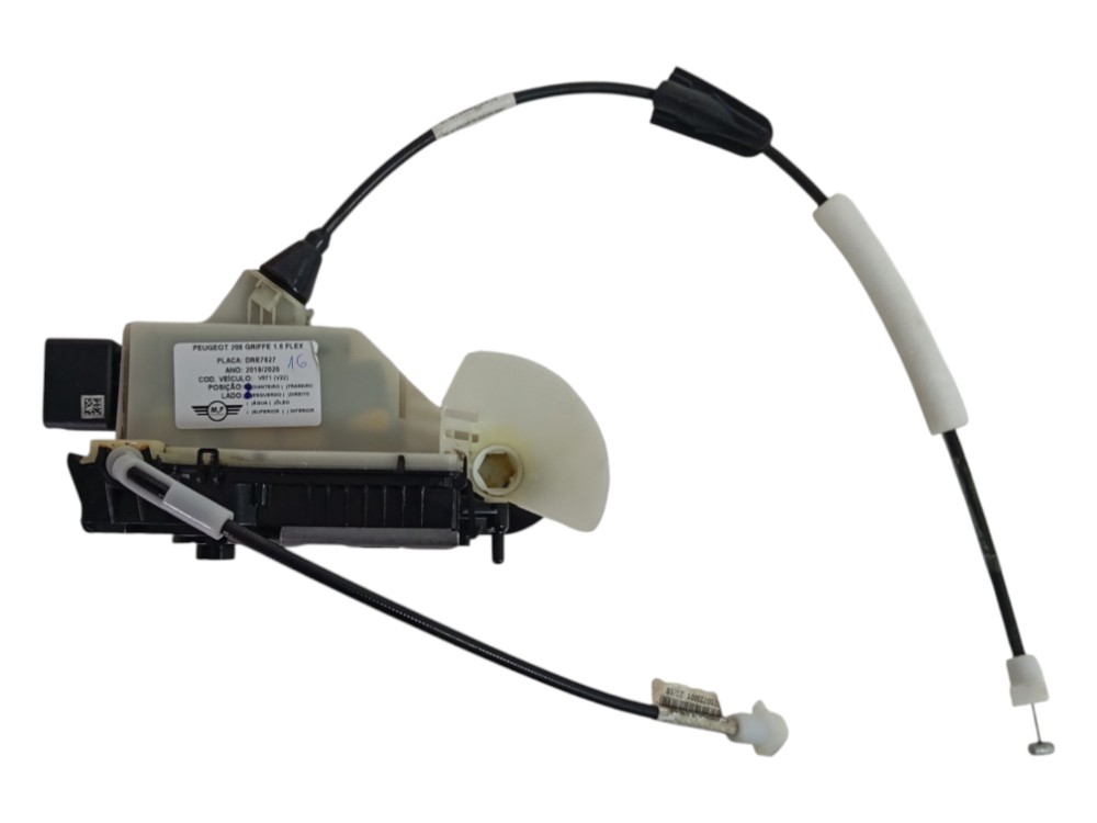 Fechadura Porta Dianteira Esquerda Peugeot 208 1.6 Aut 2020 6