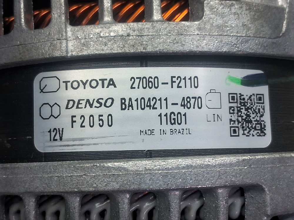 Alternador Toyota Corolla Cross Xre20 2.0 16v Flex Aut 2024 8