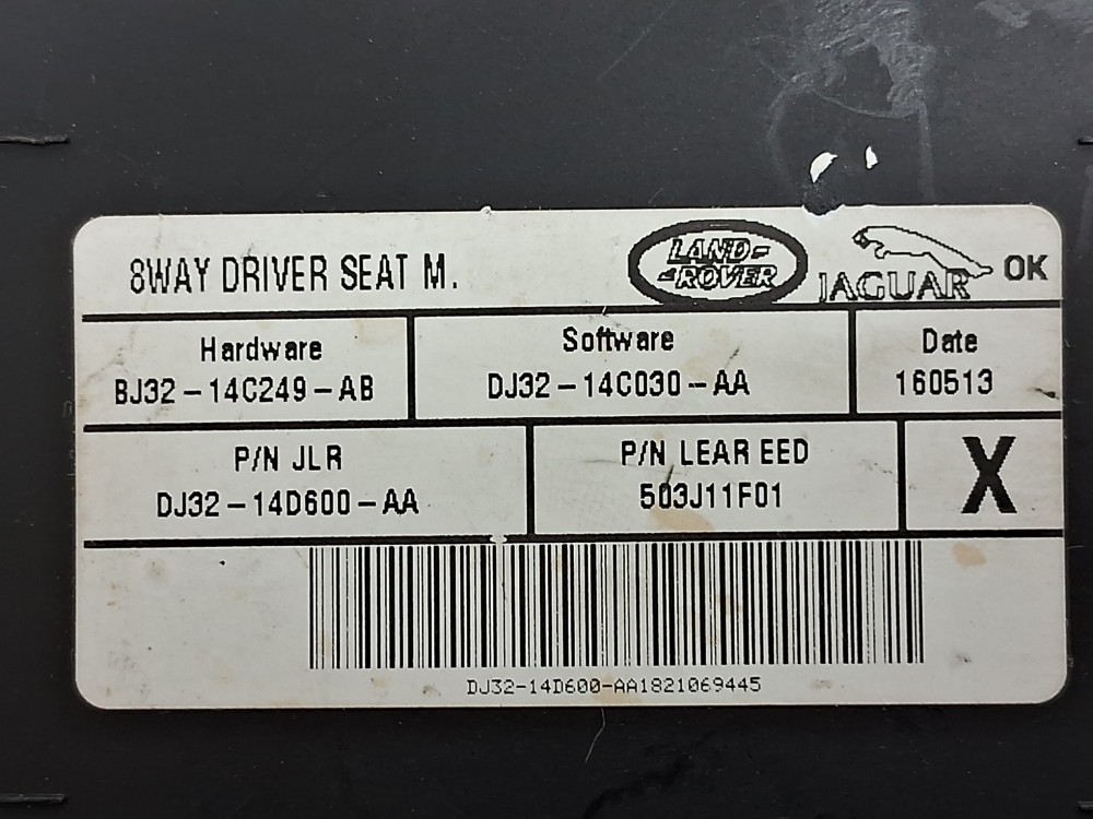 Modulo Banco Dianteiro Esquerdo Land Rover Freelander 2 2013 – Preto 9