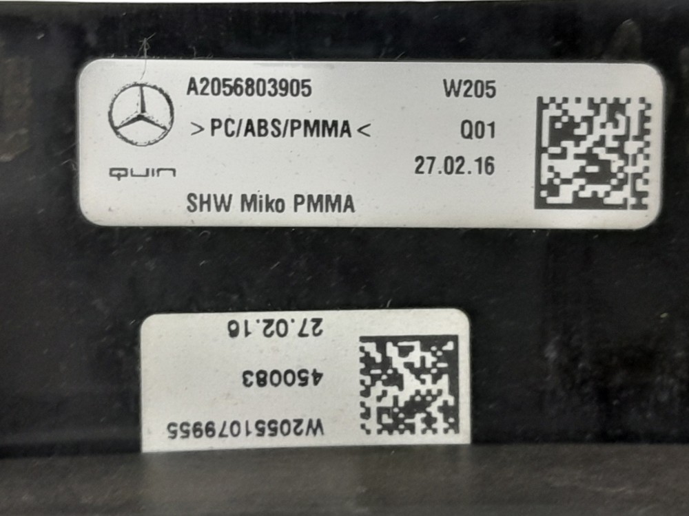 Moldura Central Painel Com Difusor Mercedes C200 2.0 2016 7