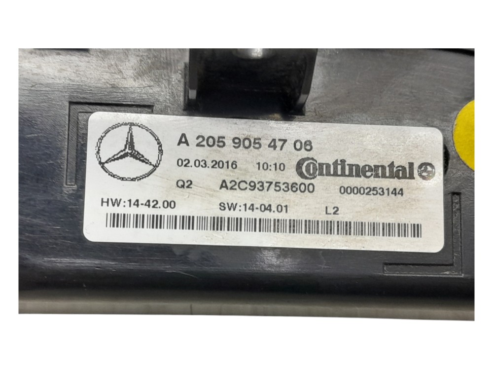 Controle Comando Ar Condicionado Mercedes C200 2.0 2016 6