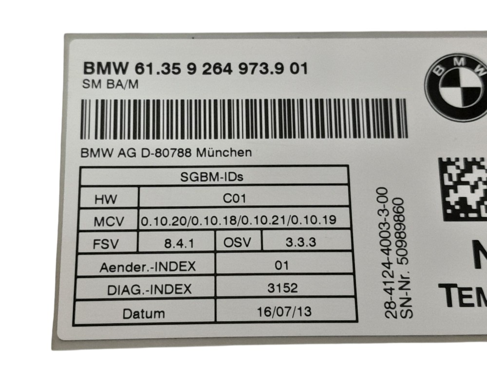 Modulo Banco Dianteiro Esquerdo Bmw X6 2014 7