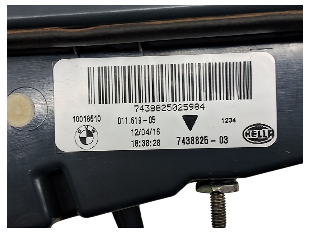 Lanterna Em Led Esquerda Tampa Tras Bmw X6 Xdrive35i 2017 Esquerdo/motorista Vermelho 6