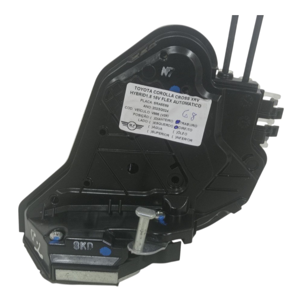 FECHADURA PORTA TRASEIRO DIREITO TOYOTA COROLLA CROSS 2024 4