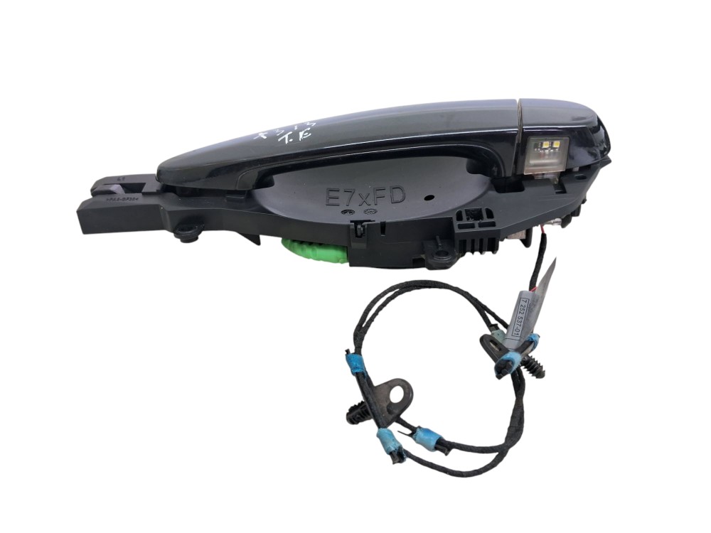 Macaneta Externa Porta Traseira Esquerda Bmw X3 2013 Preto Traseira 3