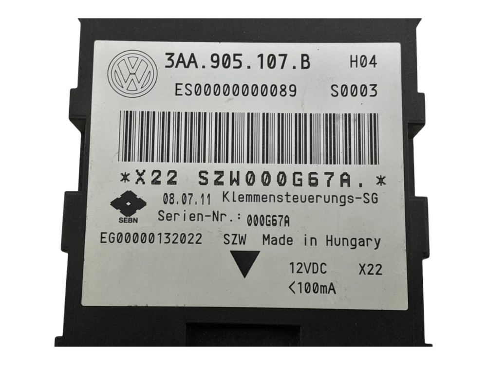 Modulo Igniçao Volkswagen Passat Tsi 2.0 16v Turbo Aut 2012 6