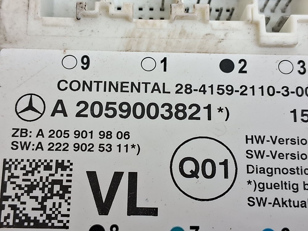 Modulo Banco Dianteiro Esquerdo Mercedes C180 2016 7