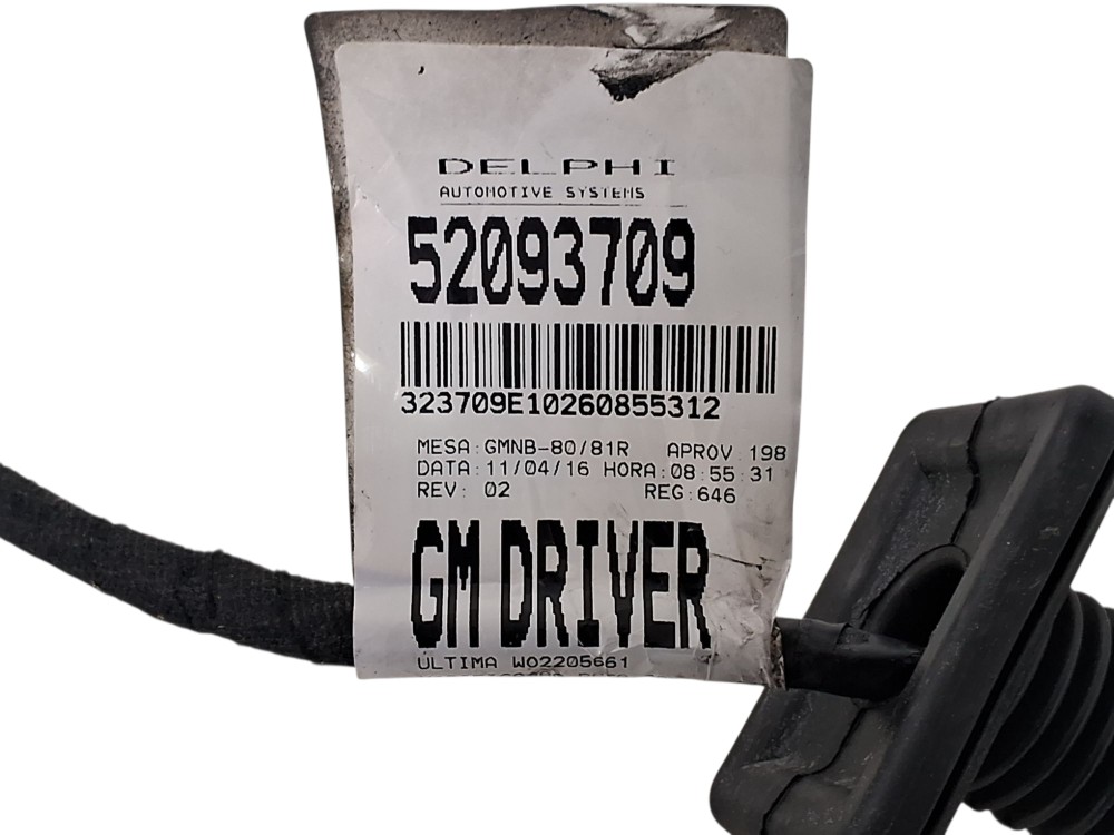 Chicote Porta Dianteira Esquerda Chevrolet Cobalt 2016 9