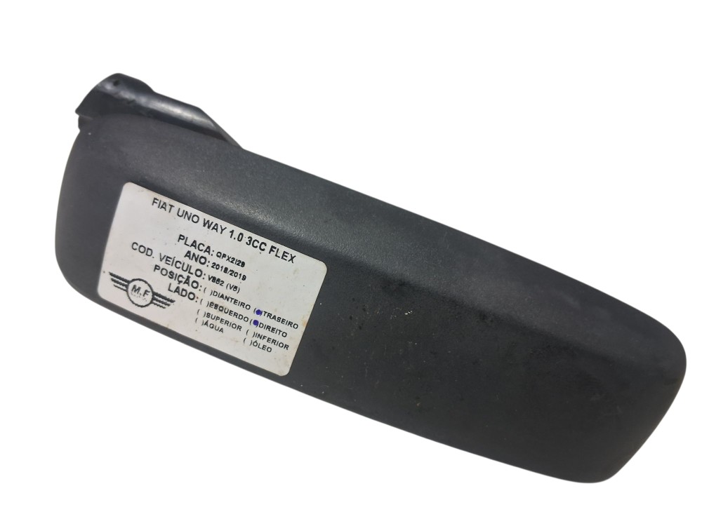 Maçaneta Externa Porta Traseira Direita Fiat Uno 2019 Preto Traseira 1