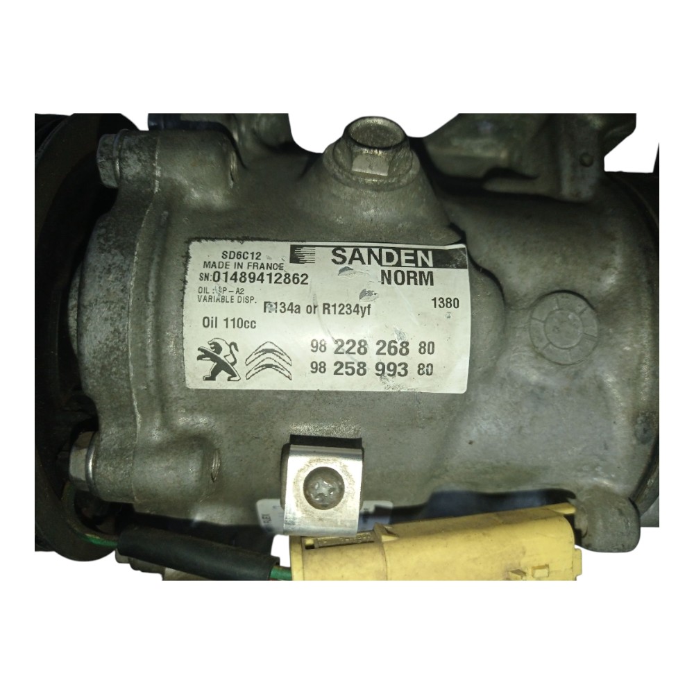 Compressor Ar Condicionado Peugeot 208 Griffe 1.6 Aut 2020 4