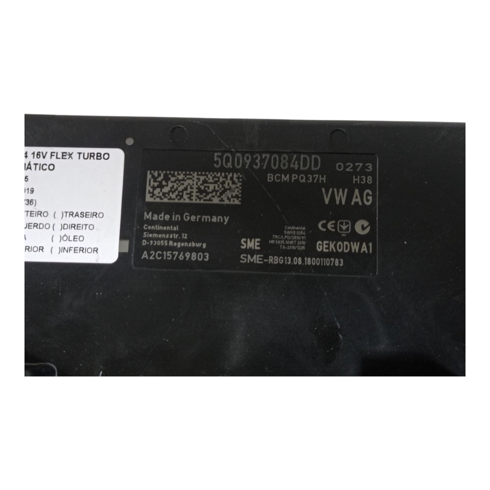Kit Code Cold Audi A3 Sedan 1.4 Turbo Aut 2019 10