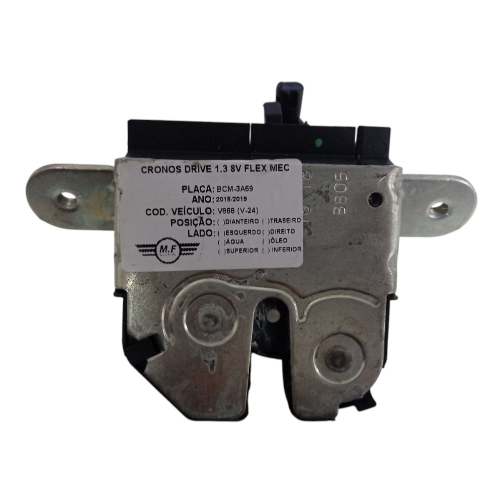 Fechadura Tampa Traseira Fiat Cronos Drive 1.3 2019 2