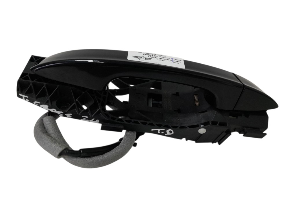 Macaneta Externa Porta Tras Direita Volkswagen Tcross 2024 Preto Traseira 2