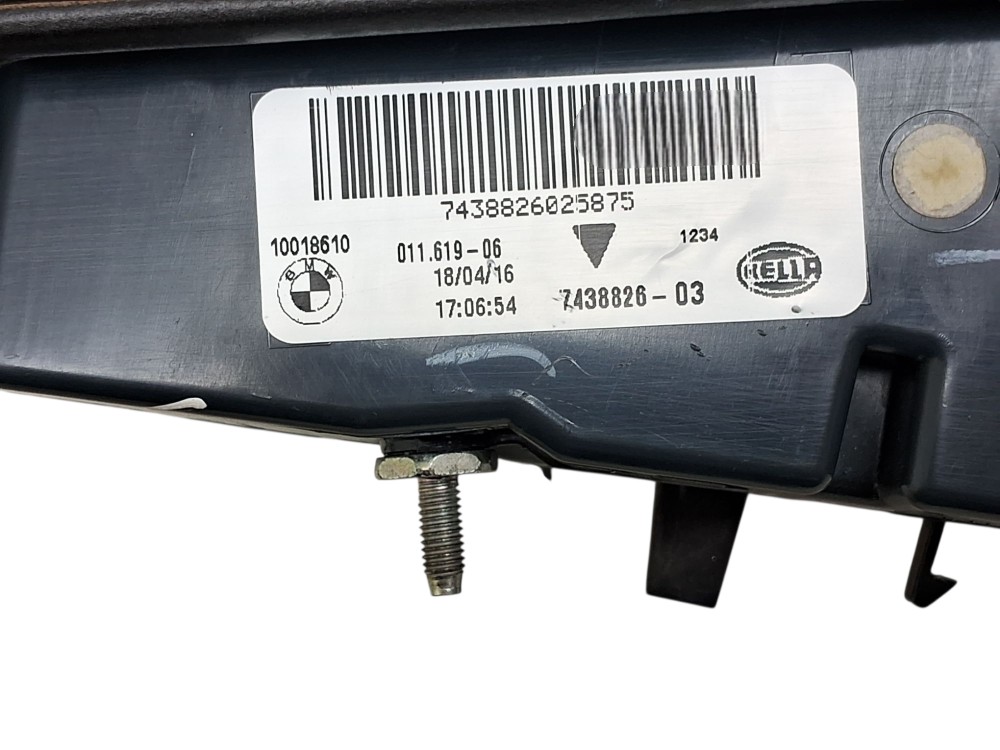 Lanterna Em Led Direita Tampa Tras Bmw X6 Xdrive35i 2017 Direito/passageiro Vermelho 6