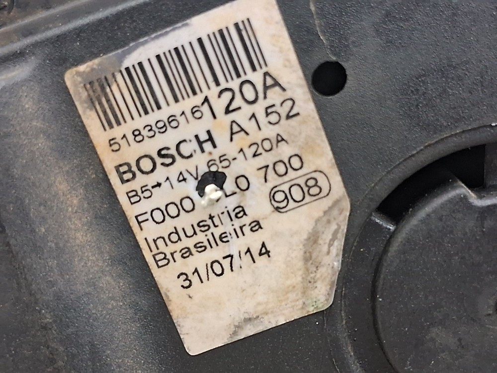 Alternador Fiat Palio Essence 1.6 16v Flex 2015 7