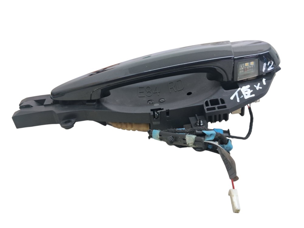 Macaneta Externa Porta Traseira Esquerda Bmw X1 2012 Preto Traseira 2