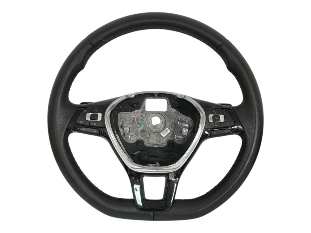 Volante Direçao Com Controle Som Vw Tcross 1.4 Turbo 2020 Preto