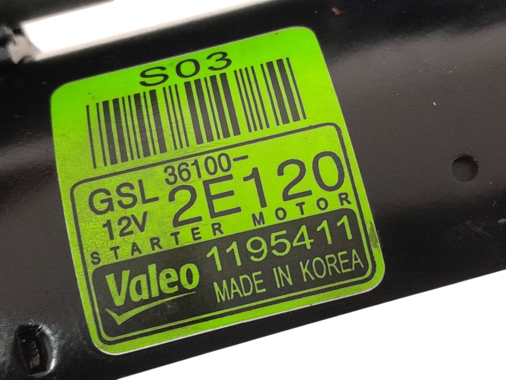Motor Arranque Hyundai Ix35 2.0 16v Flex Manual 2013 6
