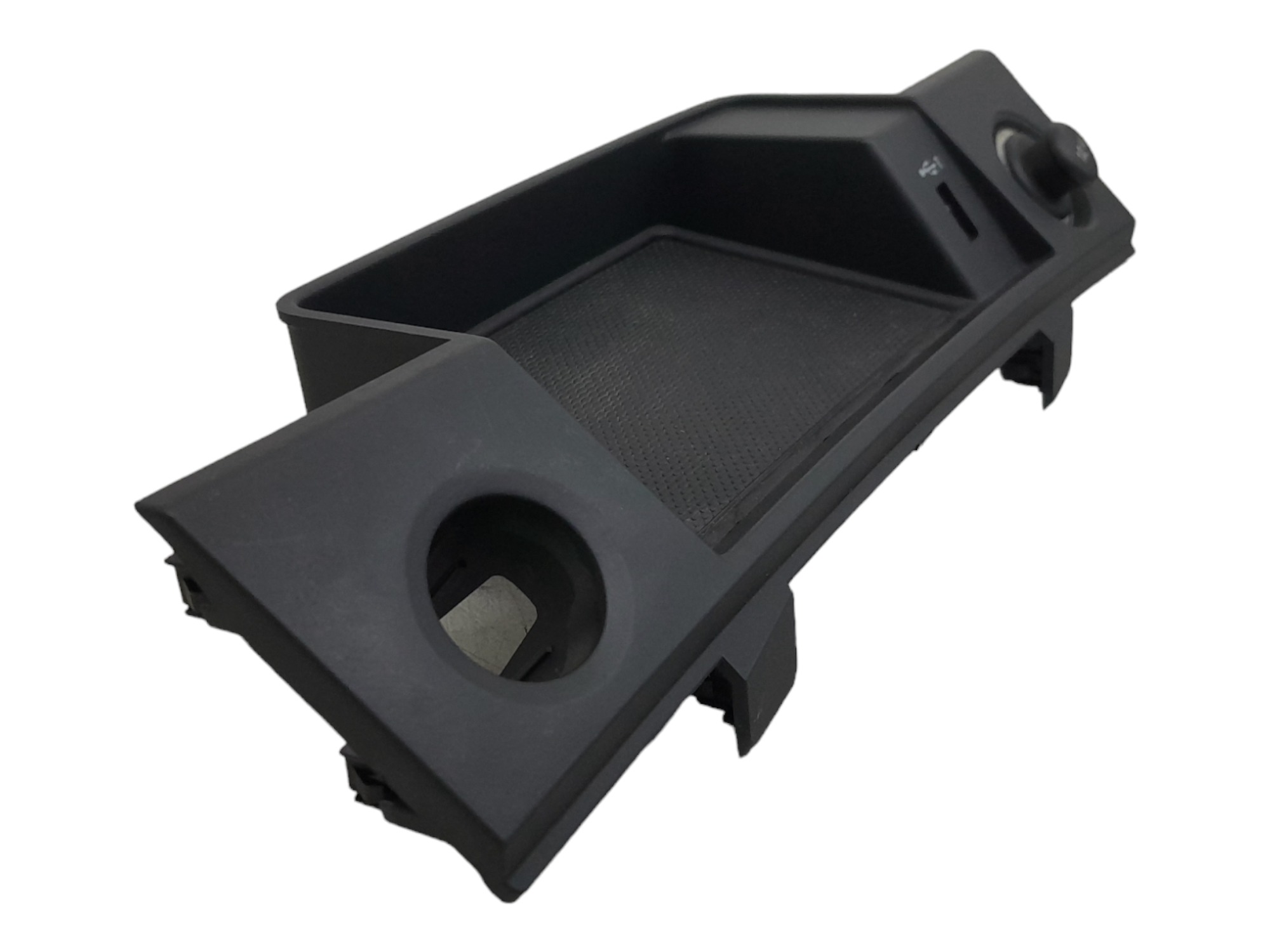 Moldura Tomada 12v E Entrada Usb Audi Q5 Tfsi 2022 – Preto 3