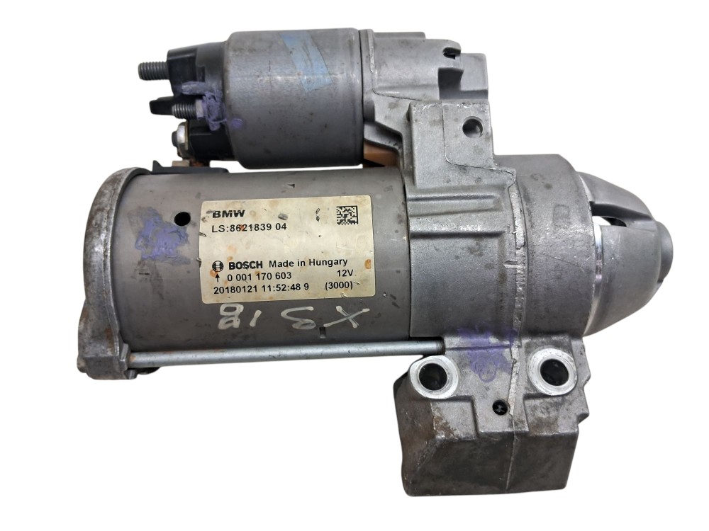 Motor De Arranque Bmw X3 Xdrive30i 2.0 16v Gas 2018 4