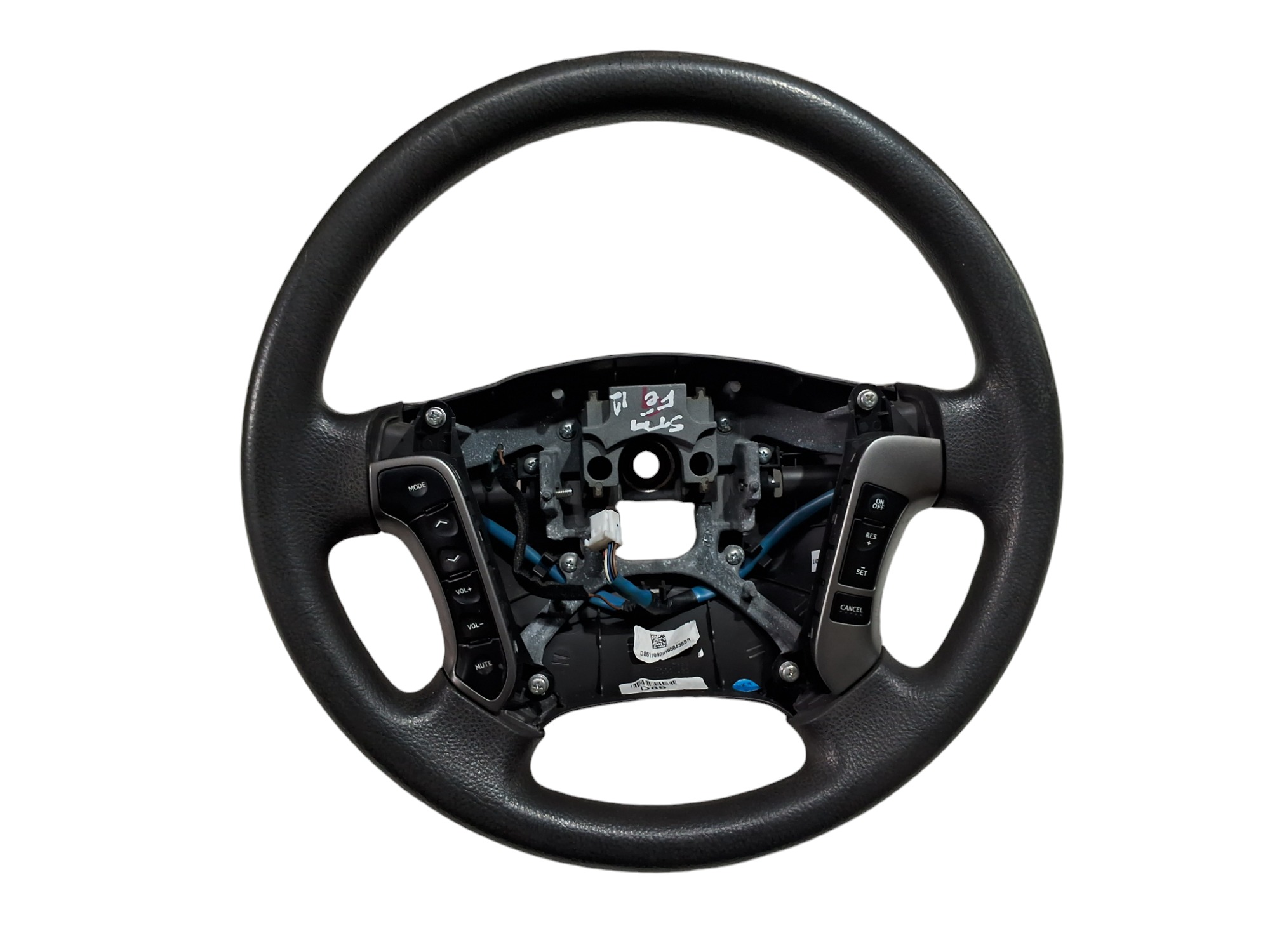 Volante Com Controle De Som Hyundai Santa Fe 2012 Preto