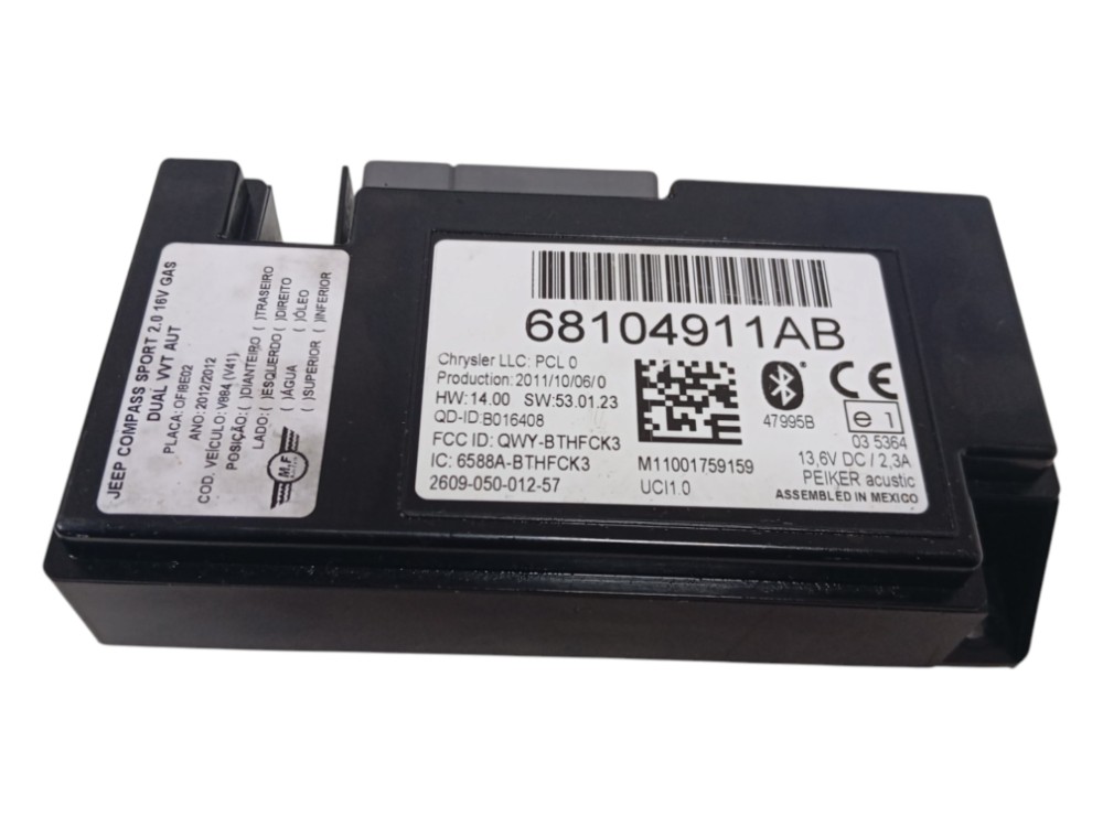 Módulo Bluetooth Jeep Compass 2.0 Aut 2012 2