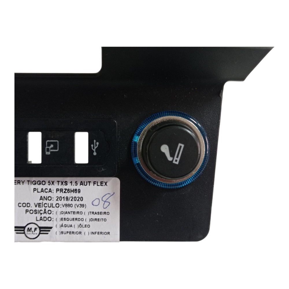 MOLDURA ACEDENDOR TOMADA 12V CHERY TIGGO 5X TXS 1.5 AUT 2020 4