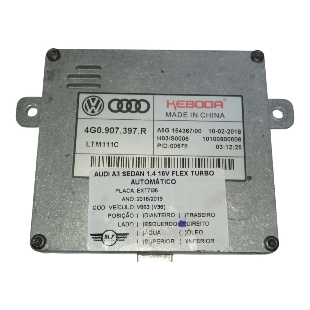 Módulo Reator Farol Xenon Direito Audi A3 Sedan 1.4 Aut 2019 2