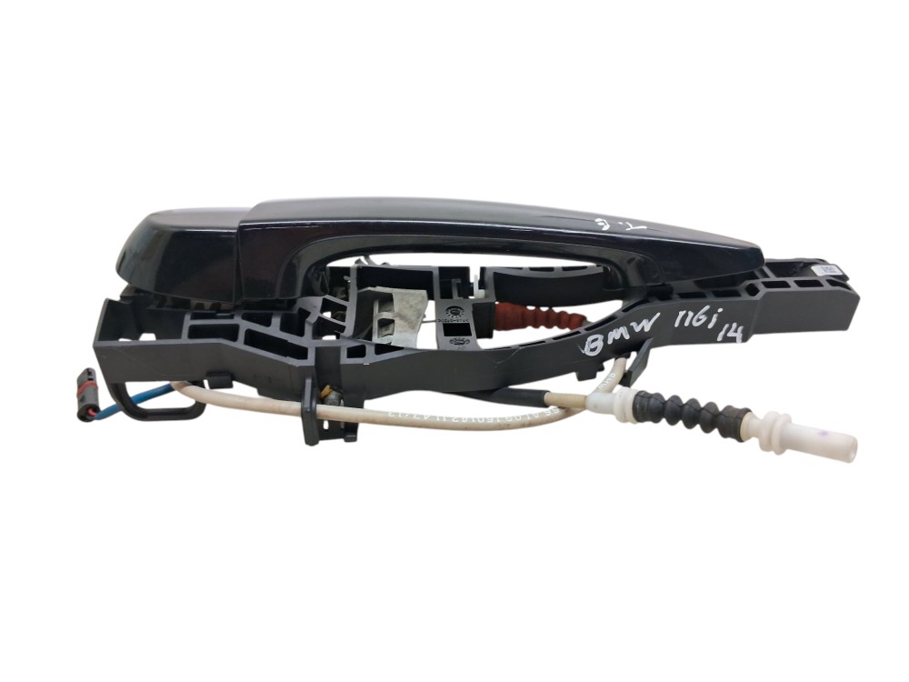 Macaneta Externa Porta Traseira Esquerda Bmw 116i 2014 – Preto – Traseira 3