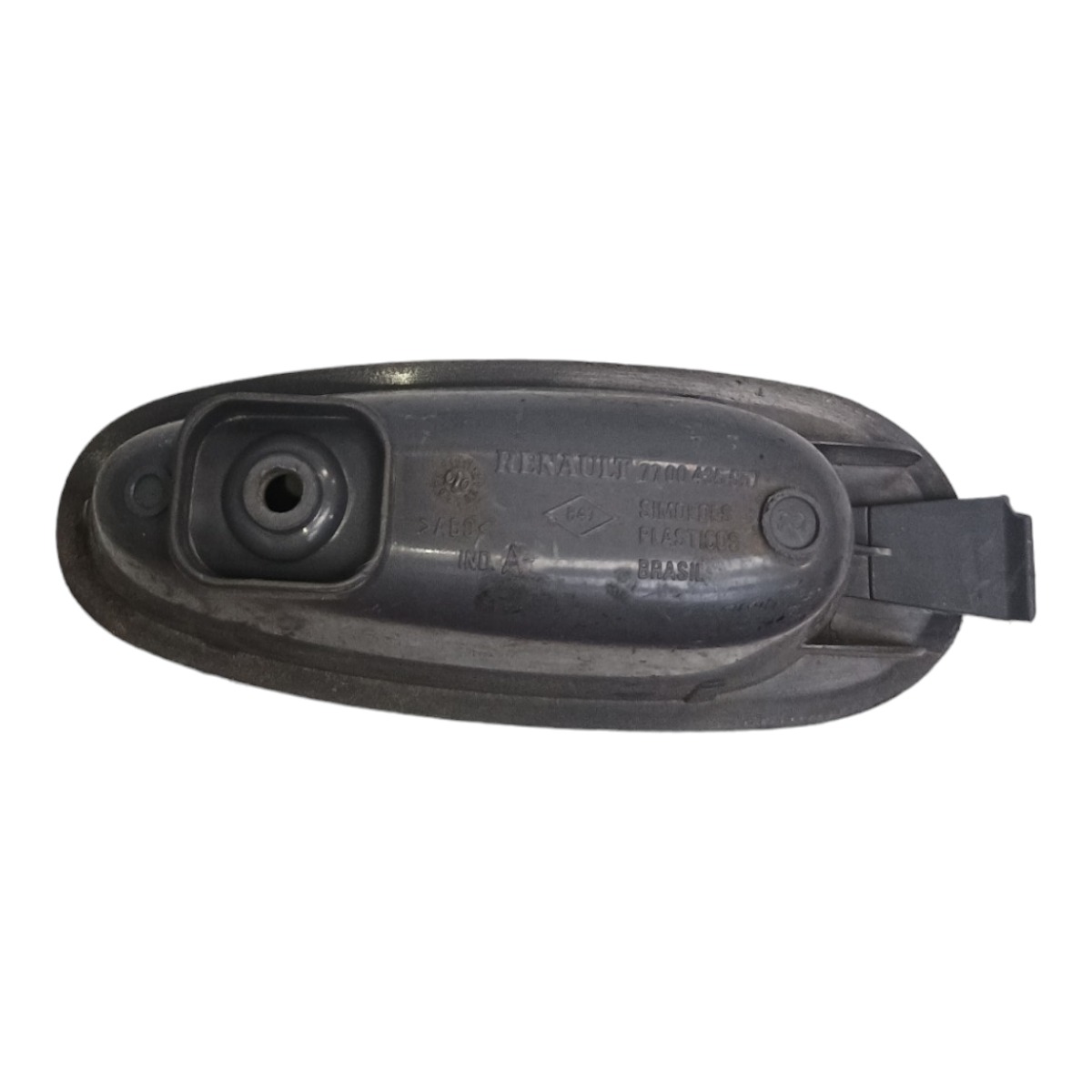 Puxador Interno Porta Diant Esq Renault Clio 2001 A 2014 Cinza Dianteira 2