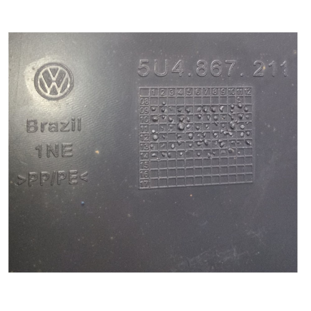 Forro Porta Traseira Esquerda Vw Gol Voyage 2009 À 2012 Preto 3