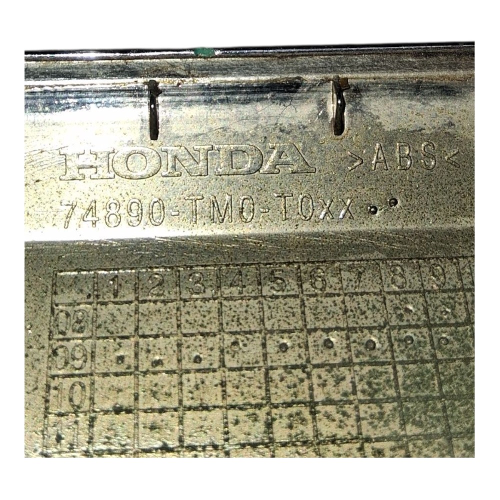 Friso Cromado Tampa Traseira Honda City 2009 A 2014 *detalhe Prata 7