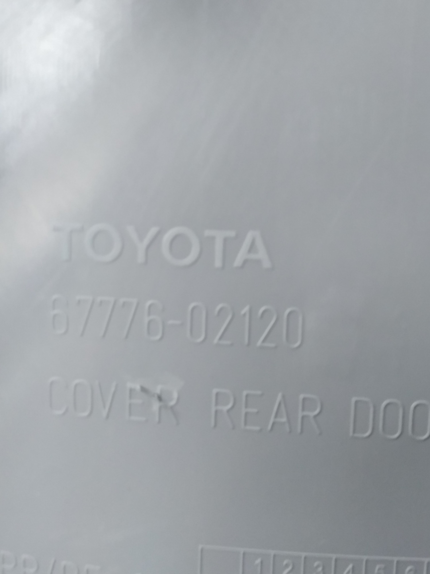 Forro Porta Traseiro Esquerdo Toyota Corolla 2003 A 2008 Cinza 3