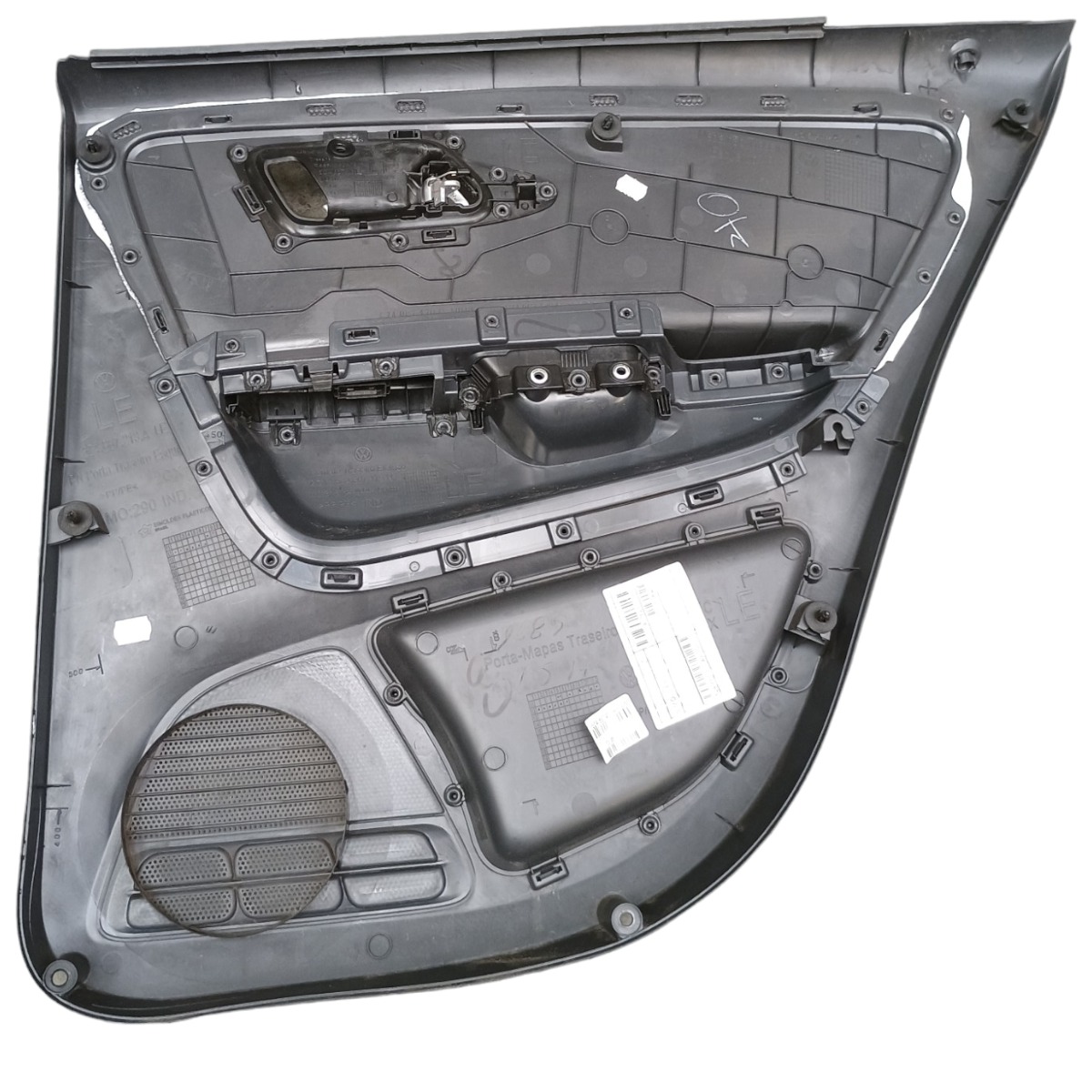 Forro Porta Traseira Esquerda Vw Fox 1.6 2013 5z4867213a Preto 2