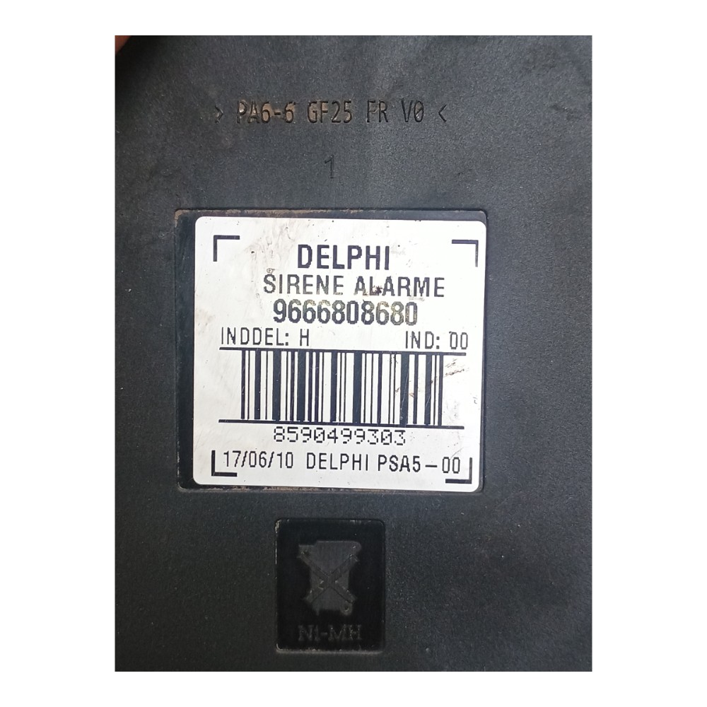 Buzina Sirene Alarme Peugeot 207 2010 7